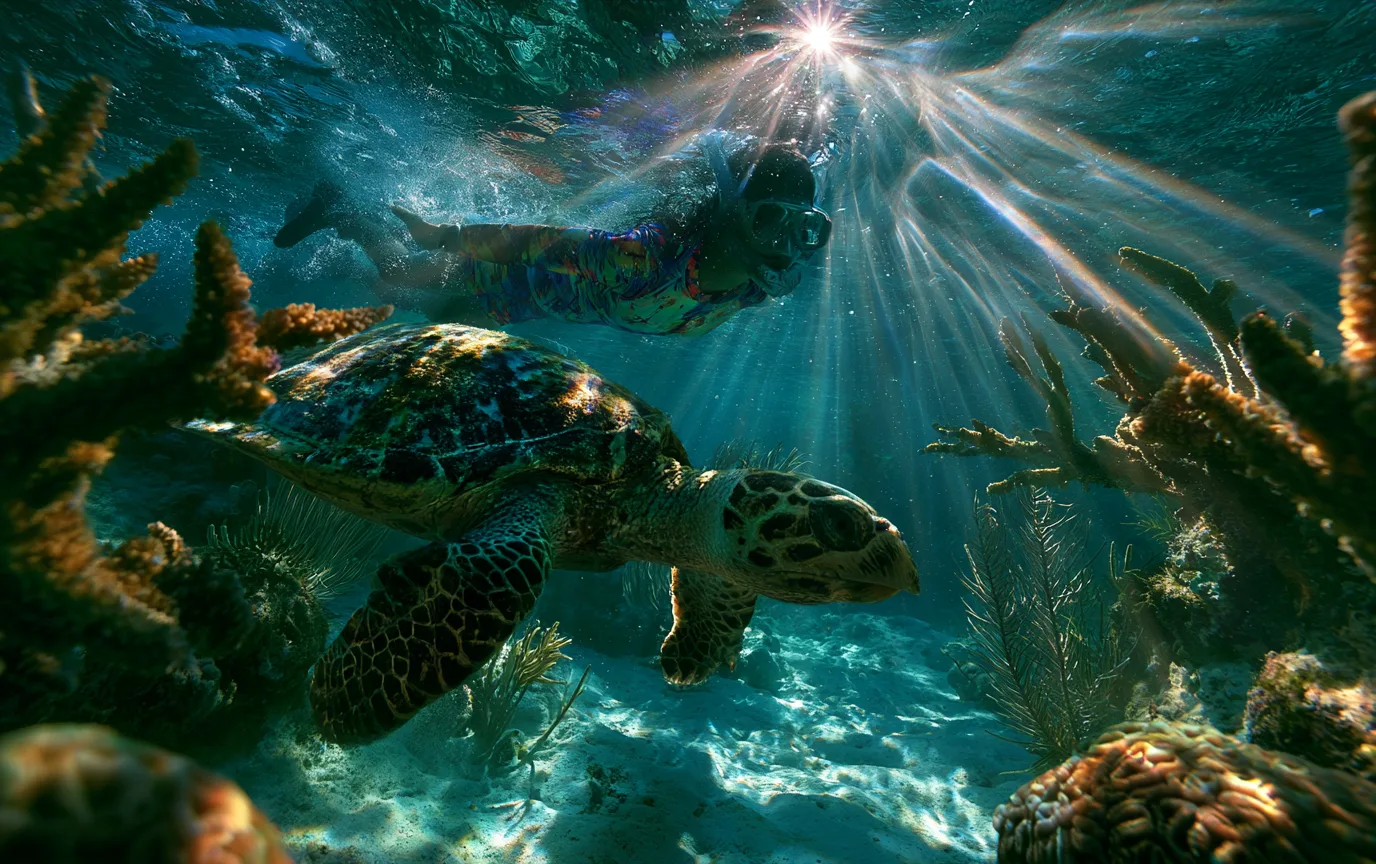 Snorkeling the Puerto Morelos reef