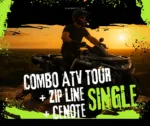 Single Rider Combo ATV, Cenote & Zip Line Tour
